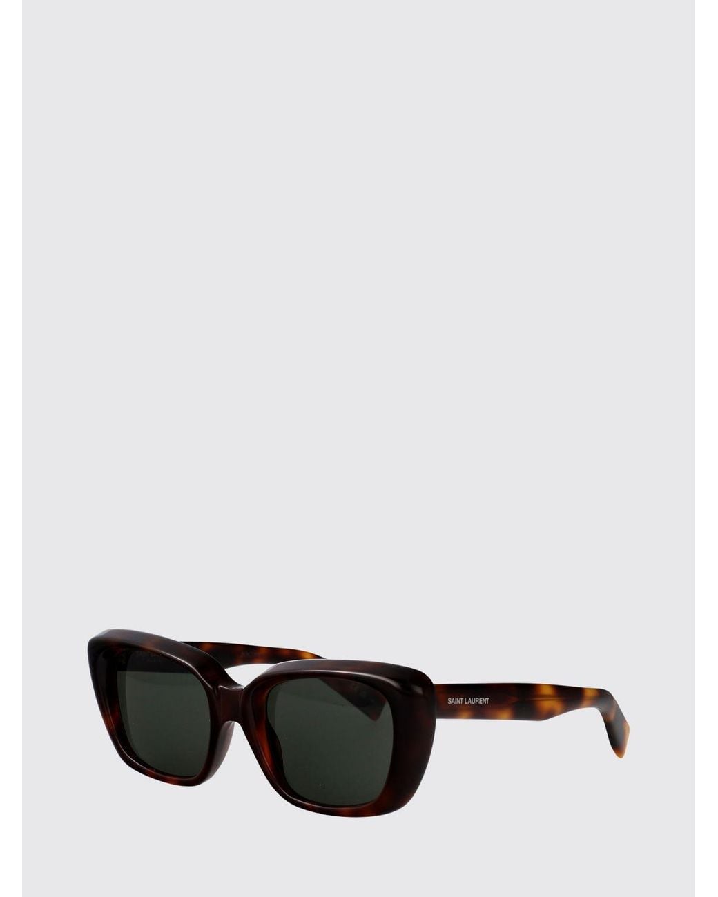 Saint Laurent Black Cat-Eye Recycled Acetate Sunglasses With Logo