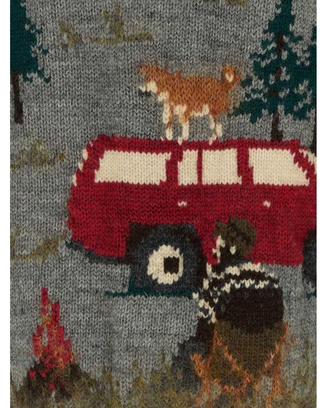 Junya Watanabe Gray Jacquard Cardigan for men