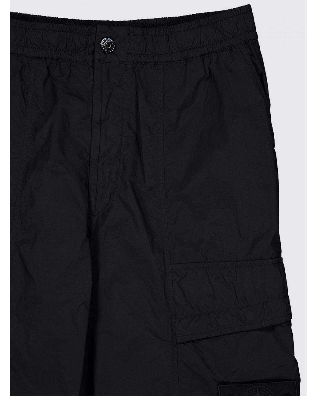 Stone Island Black Ghost Capsule Cargo Pants for men