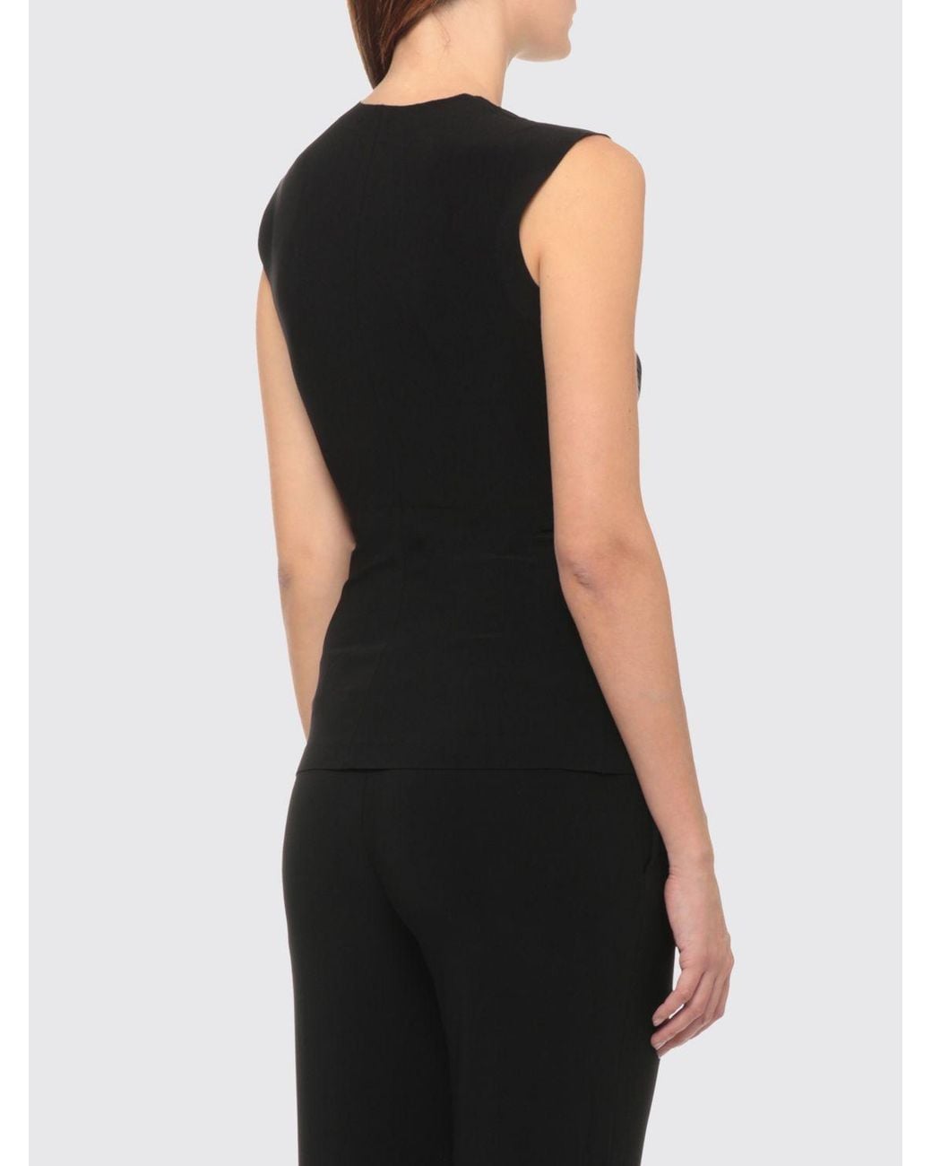 Norma Kamali Black Polyester Top