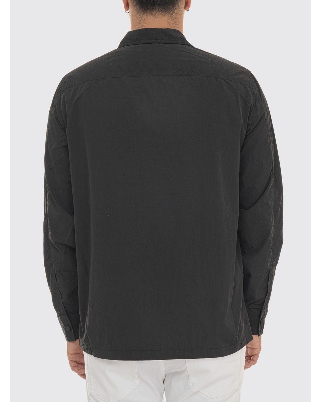 Boss Black Lotape Technical Fabric Shirt Jacket With Zip Closure for men