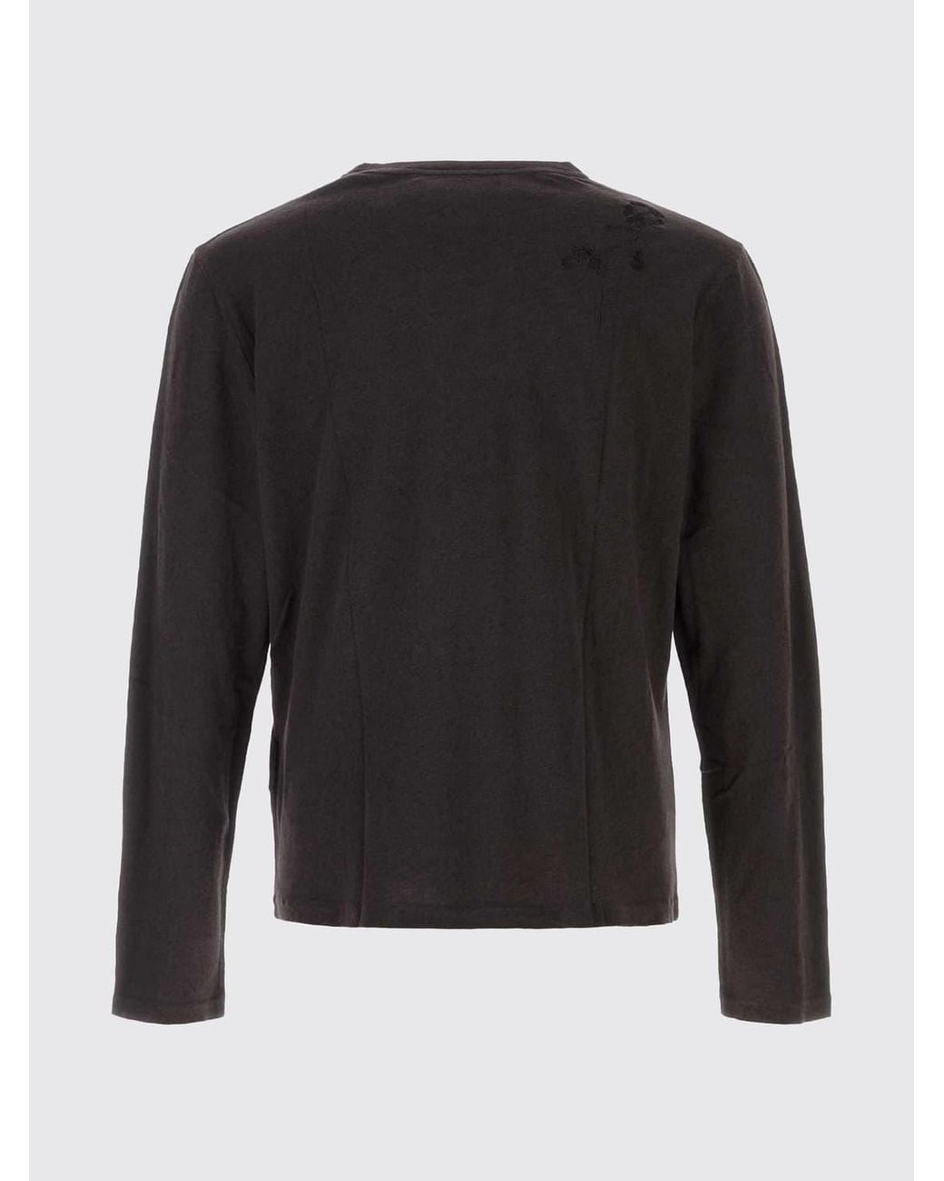 Our Legacy Gray Slim Fit Long-Sleeved T-Shirt for men