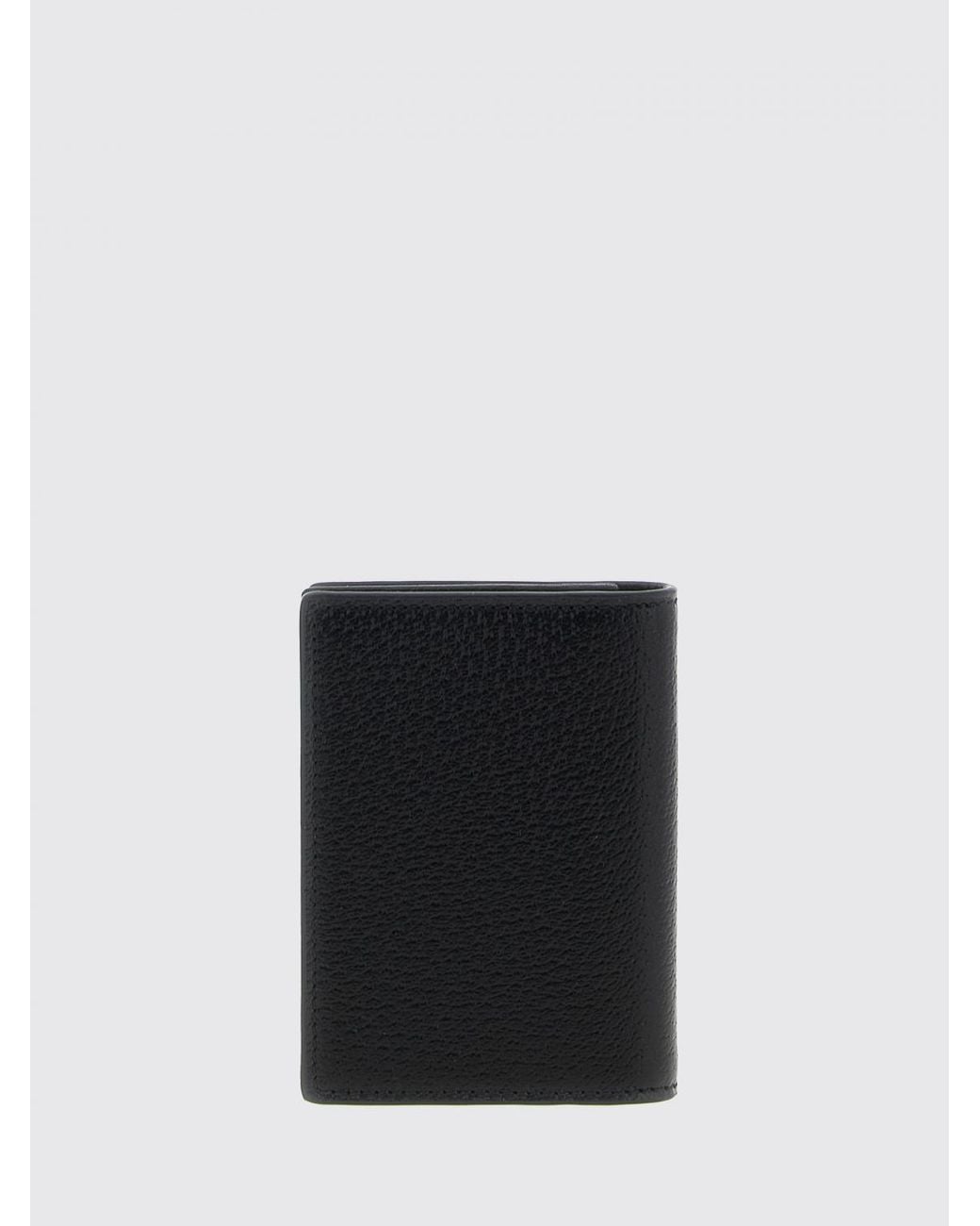 Gucci White Gg Marmont Grained Calfskin Bifold Card Holder With Logo for men