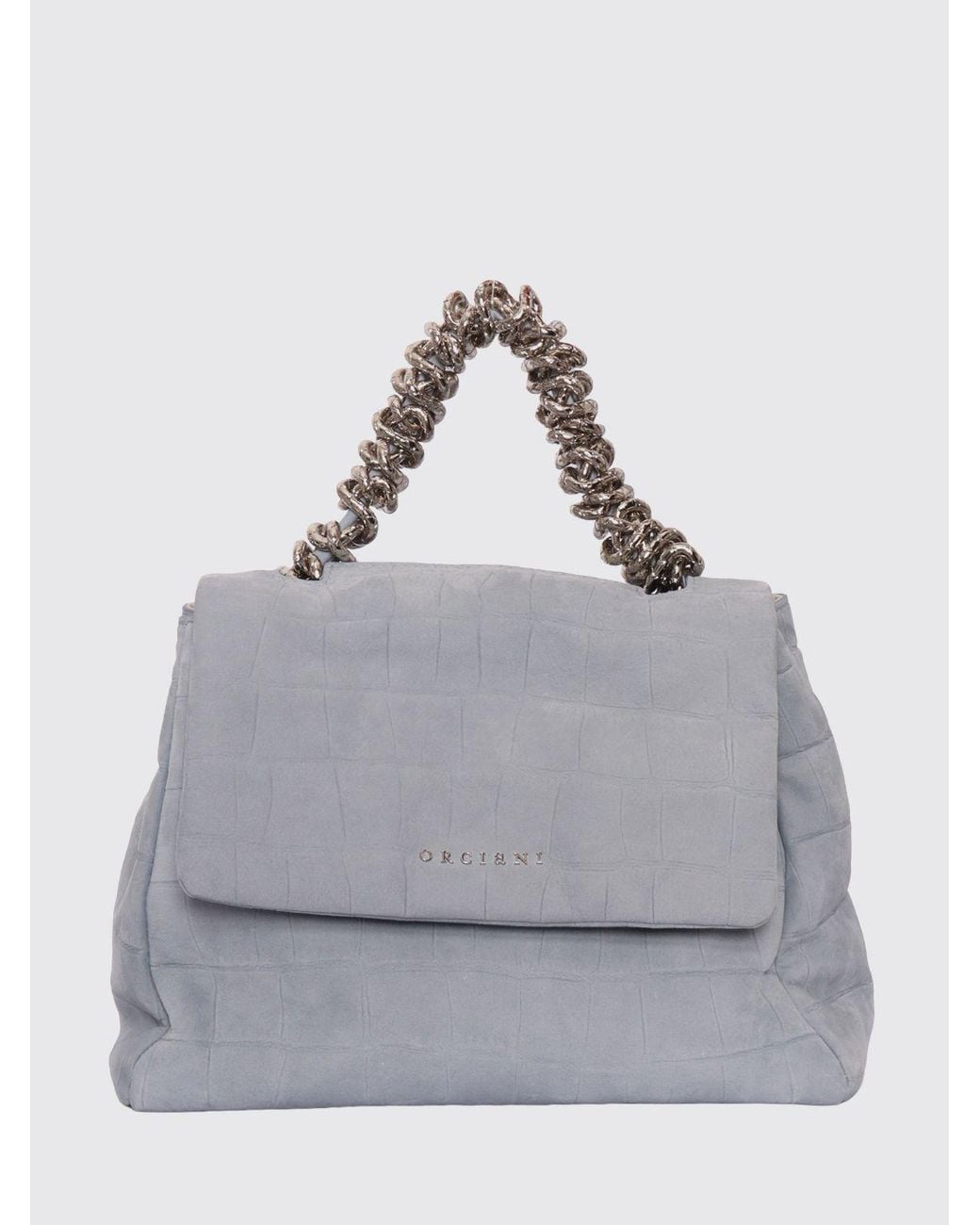 Borsa A Mano di Orciani in Gray