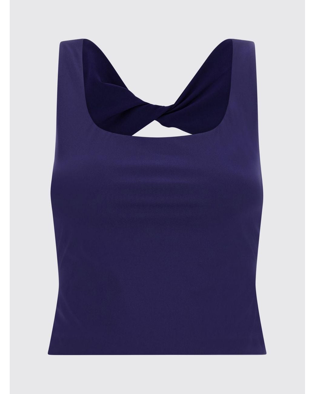 Eres Purple Off-The-Shoulder Jersey Top With Cut-Out Detail And Slim Fit