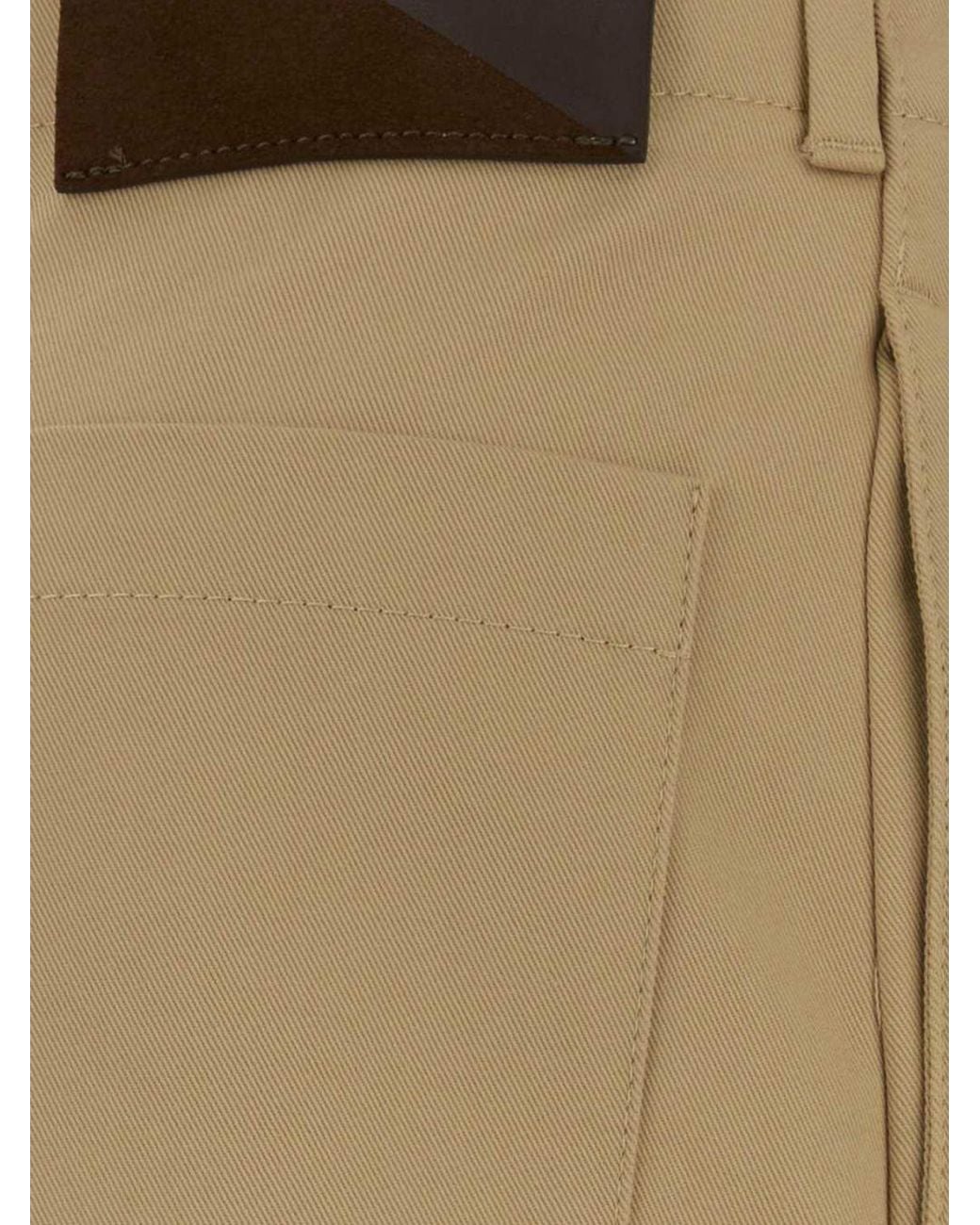 Loewe Natural Pleated Wide-Leg Baggy Cotton Trousers
