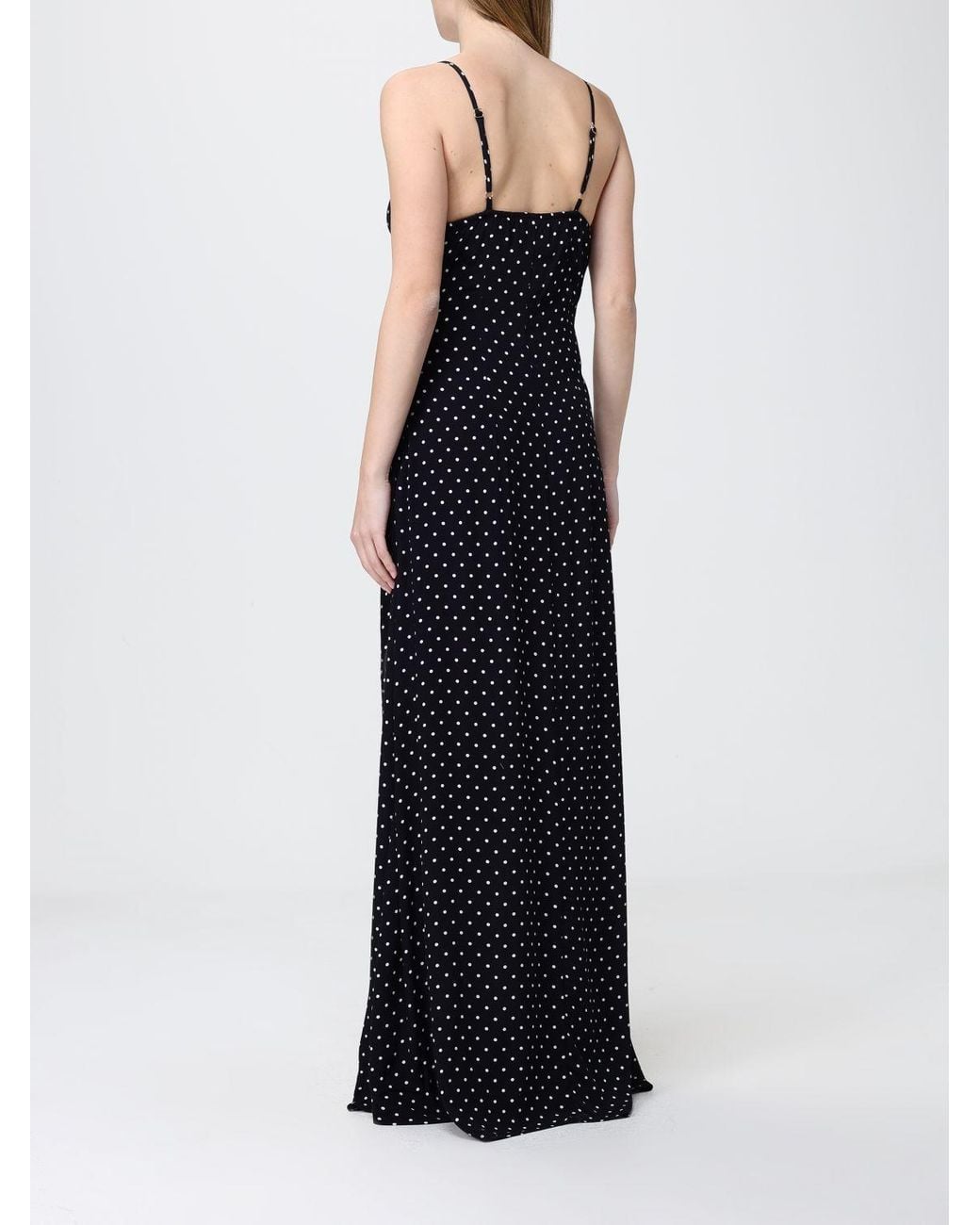 Mar De Margaritas Blue Printed Viscose Long Dress