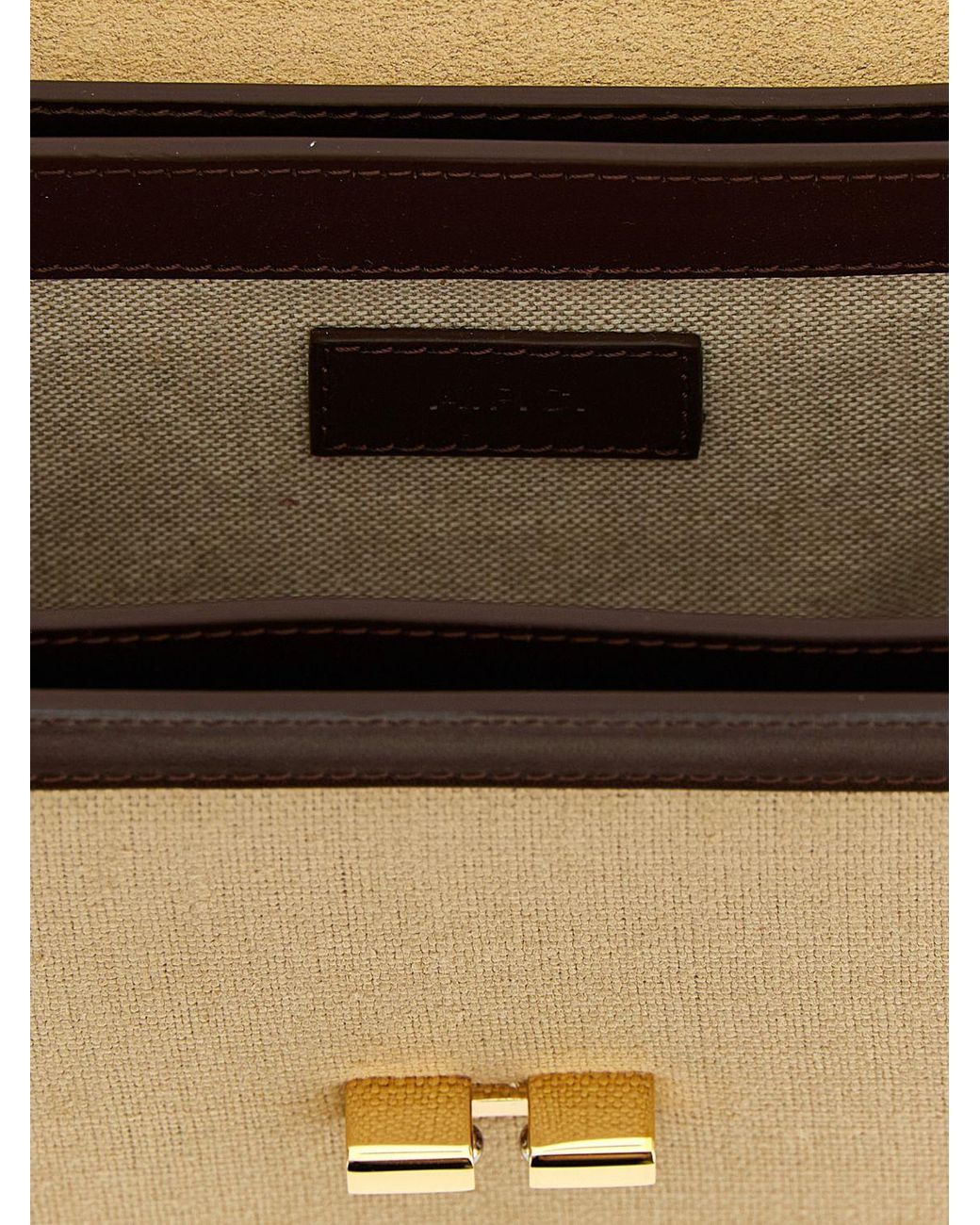 A.P.C. Natural Grace Canvas And Leather Bag
