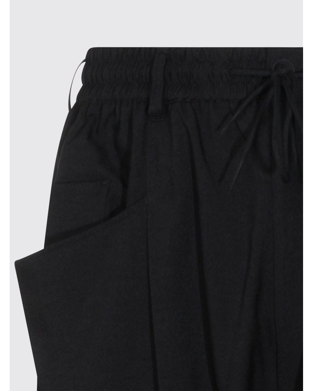 Y-3 Black Recycled Technical Fabric Cargo Trousers for men