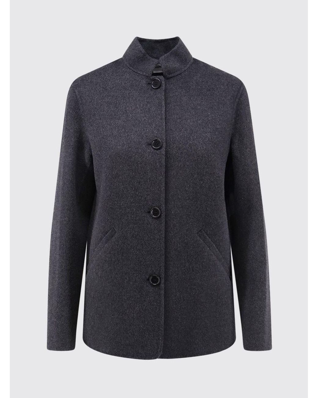 Cappotto Corto Monopetto di Aspesi in Blue