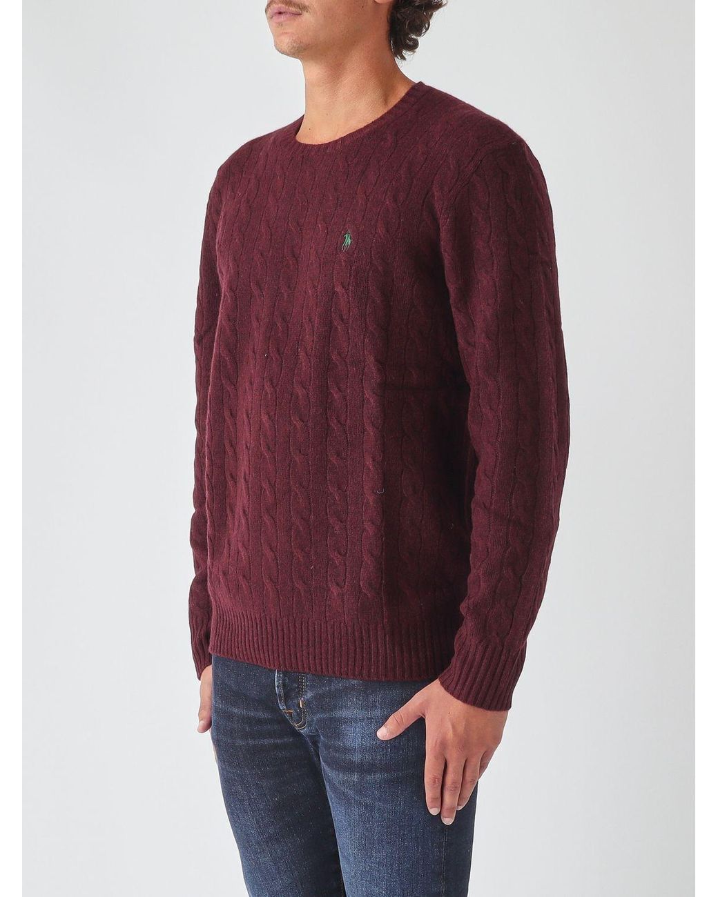 Polo Ralph Lauren Red Crewneck Jumper for men