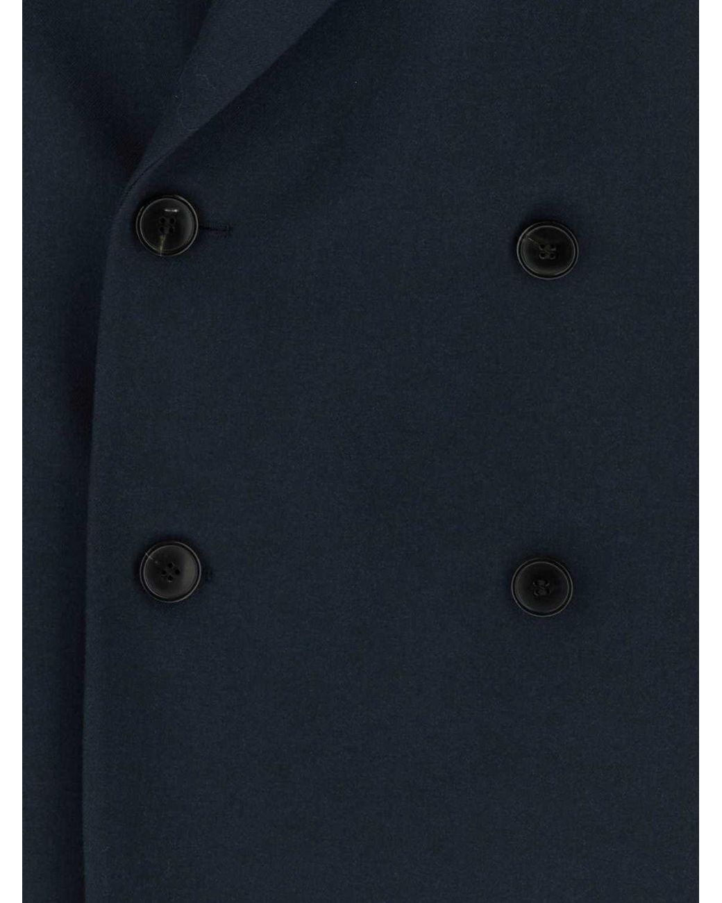 Dries Van Noten Blue Sartorial Double-Breasted Blazer for men