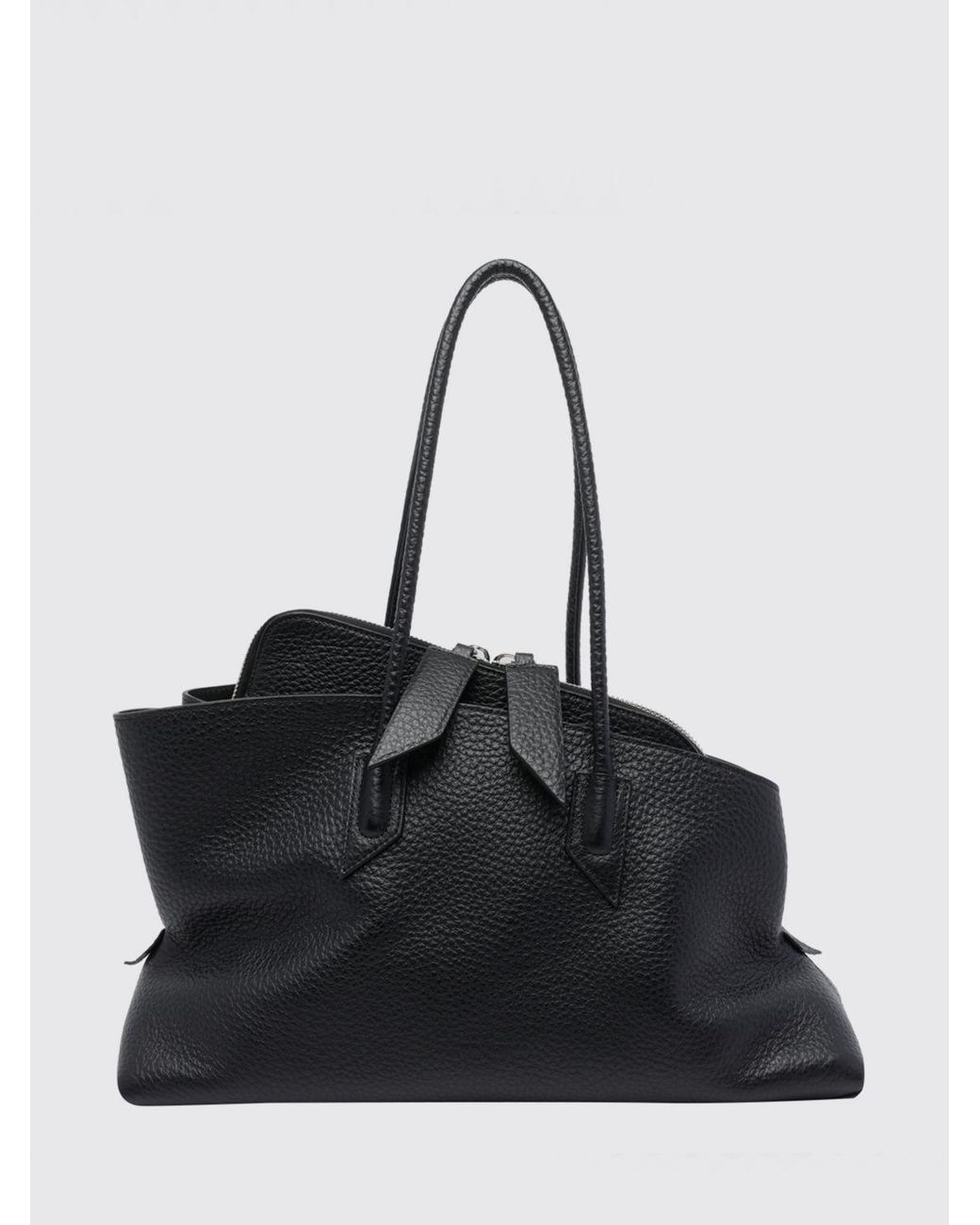 The Attico Black La Passeggiata Shoulder Bag