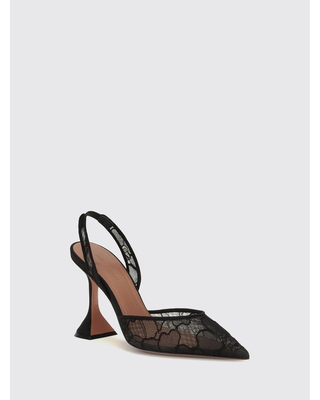 AMINA MUADDI Black Heeled Sandal