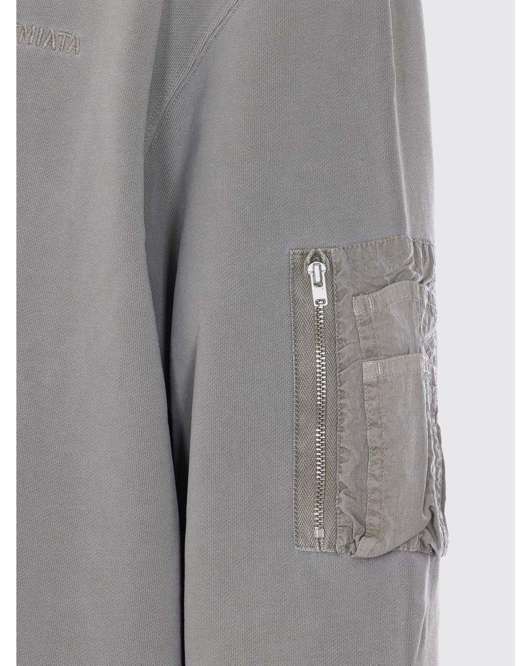 Premiata Gray Cotton Sweatshirt for men
