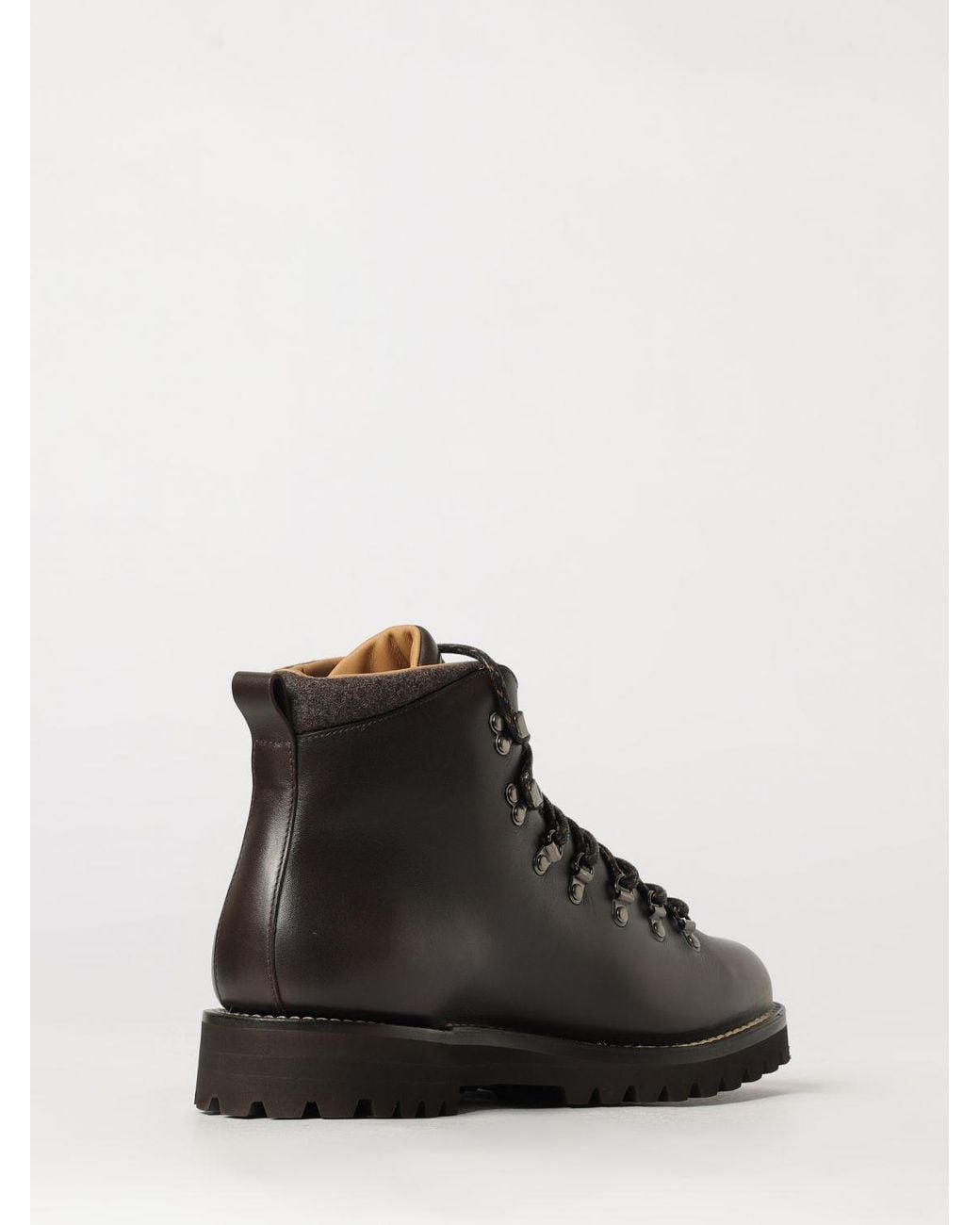Church's Black Lace-Up Calfskin Ankle Boots Church\'s With Notched Sole for men