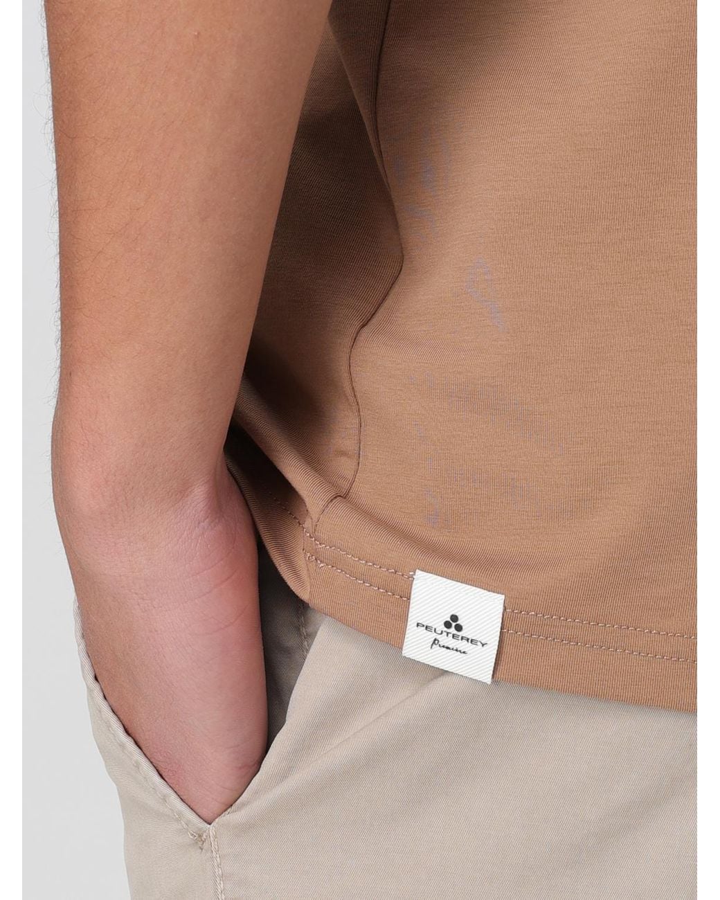 Peuterey Natural Basic Cotton Blend T-Shirt for men