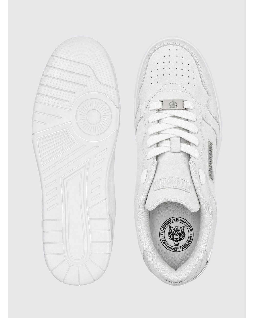 Philipp Plein White Viper Ii Nubuck Sneakers for men