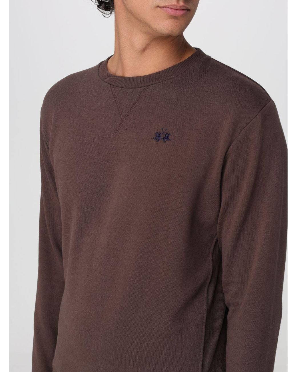 La Martina Brown Sweater for men