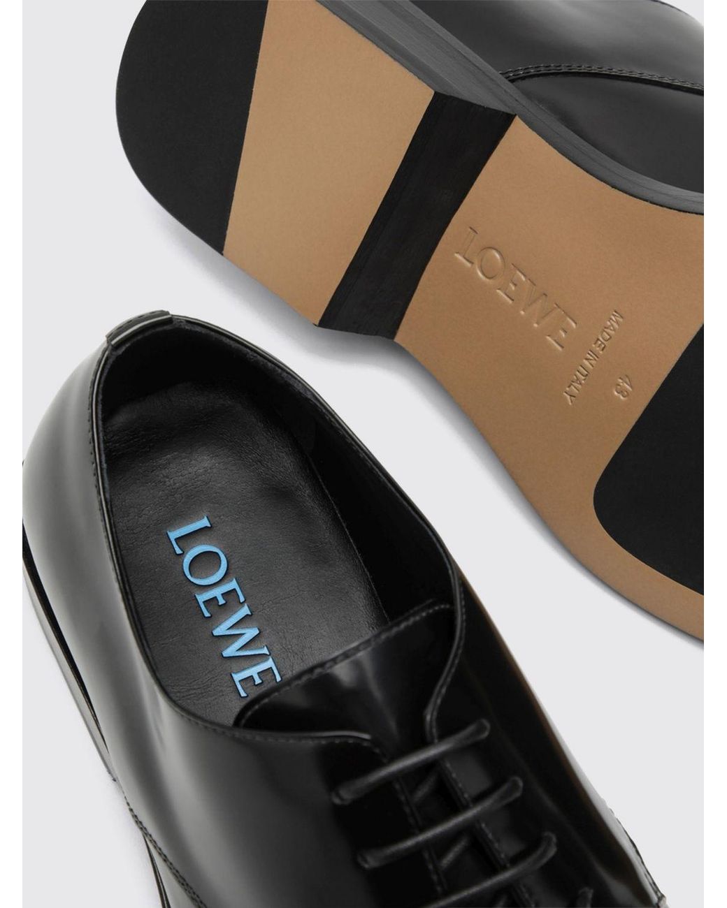 Loewe White Bobine Derby Shoes for men