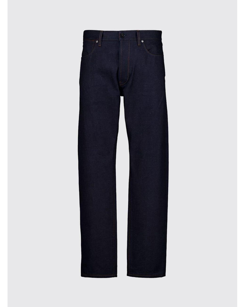 Stone Island Blue Regular Fit 5-Pocket Denim Jeans With Compass Logo for men