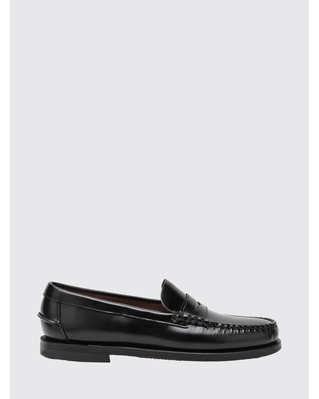 Sebago White Classic Dan Brushed Leather Loafers