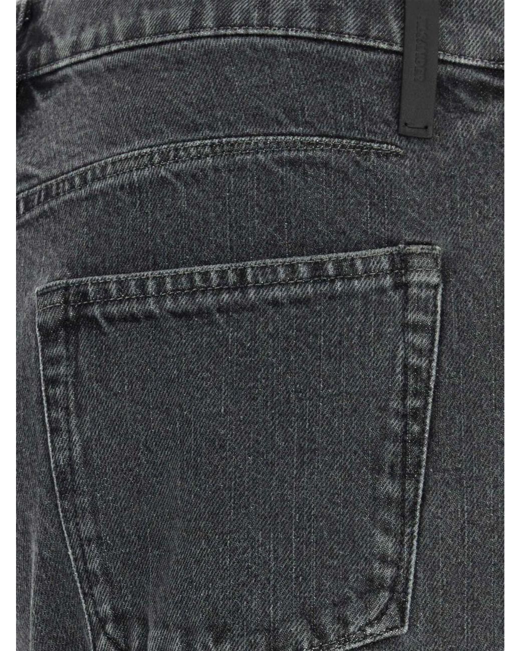Jil Sander Black Wide-Leg Five-Pocket Jeans for men