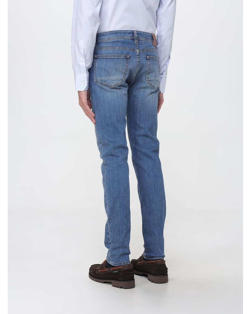 Brooksfield Blue Mid-Rise Slim Fit Skinny Jeans for men