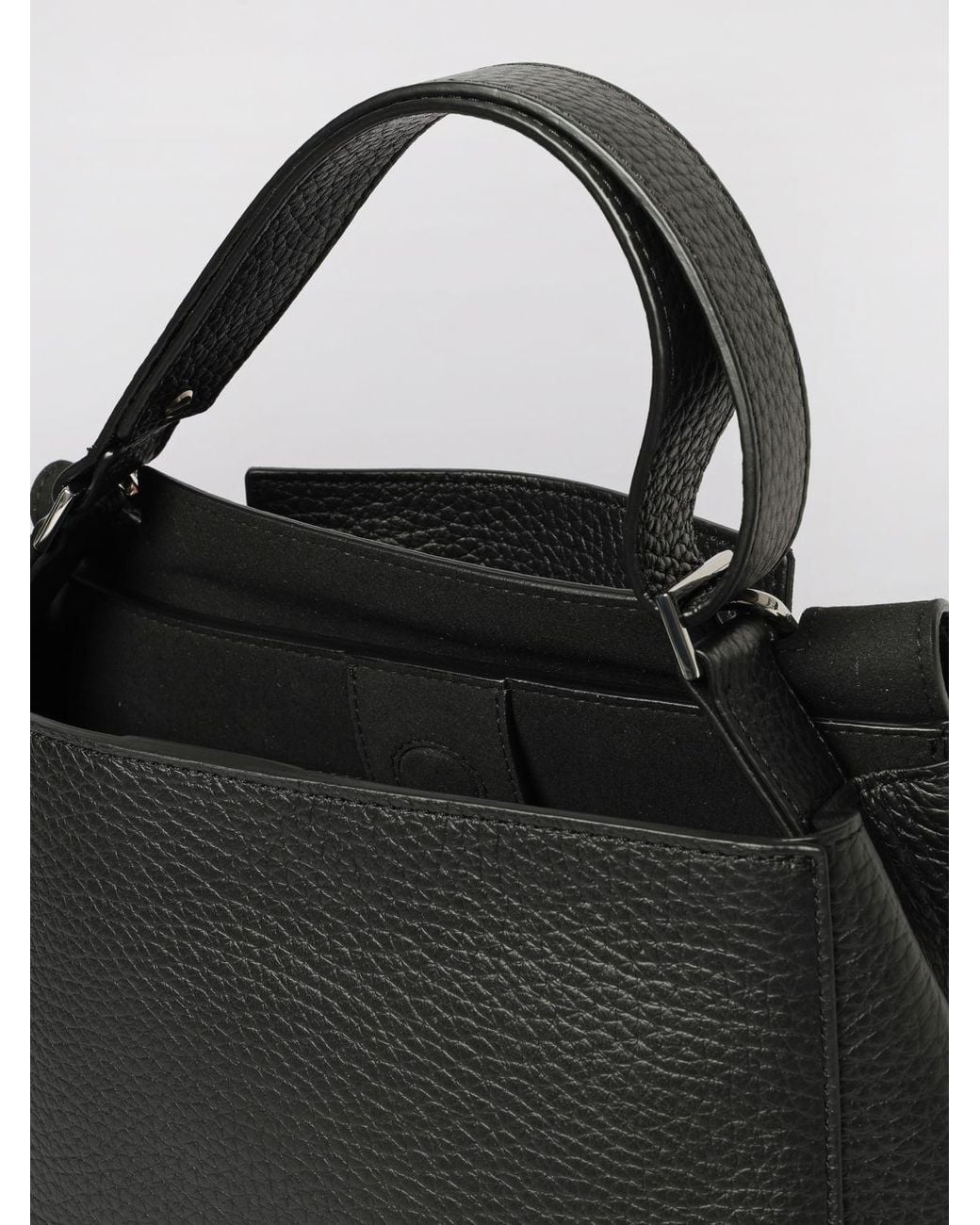 Orciani Black Sveva Medium Handbag