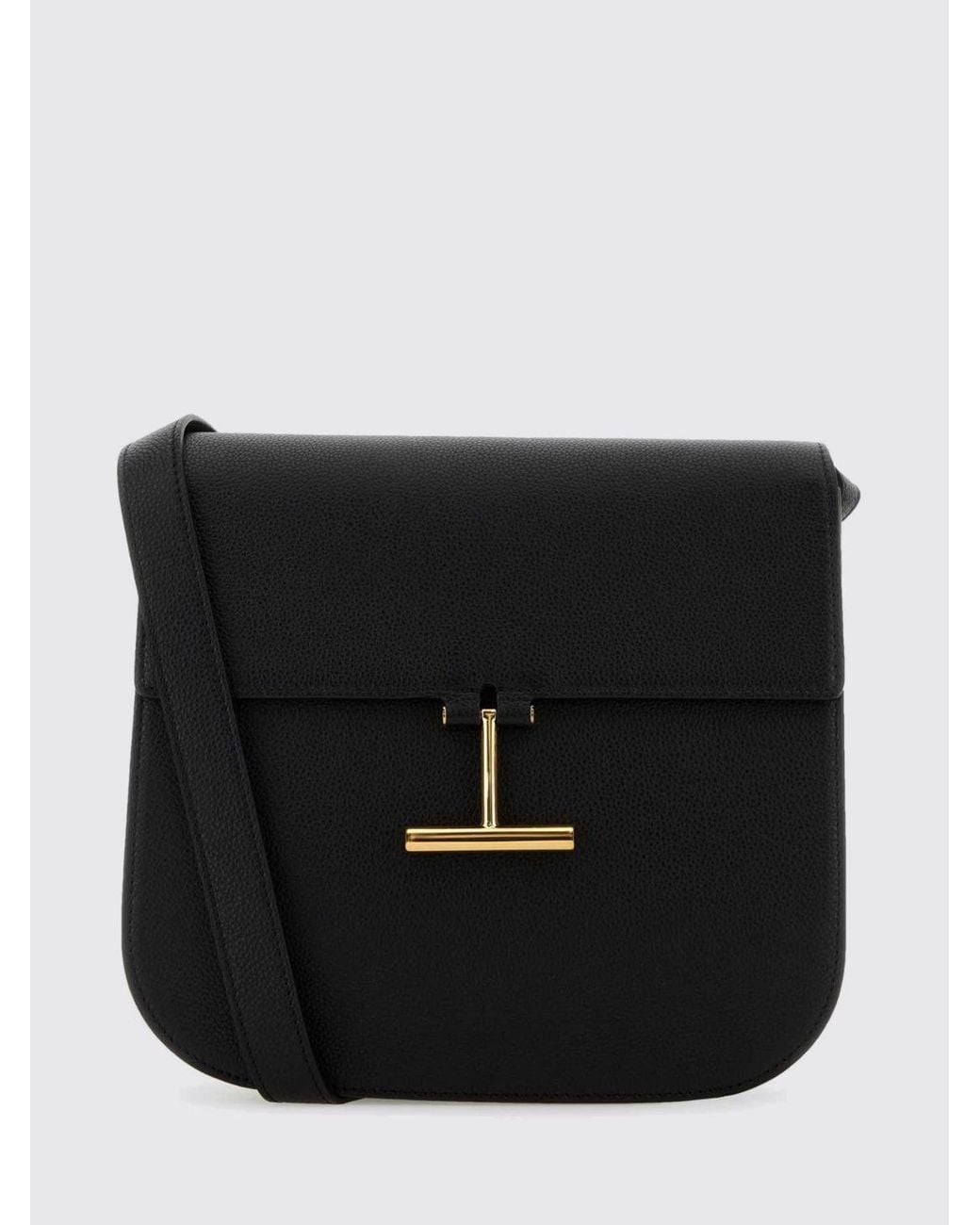 Tom Ford Black Tara Grained Leather Bag