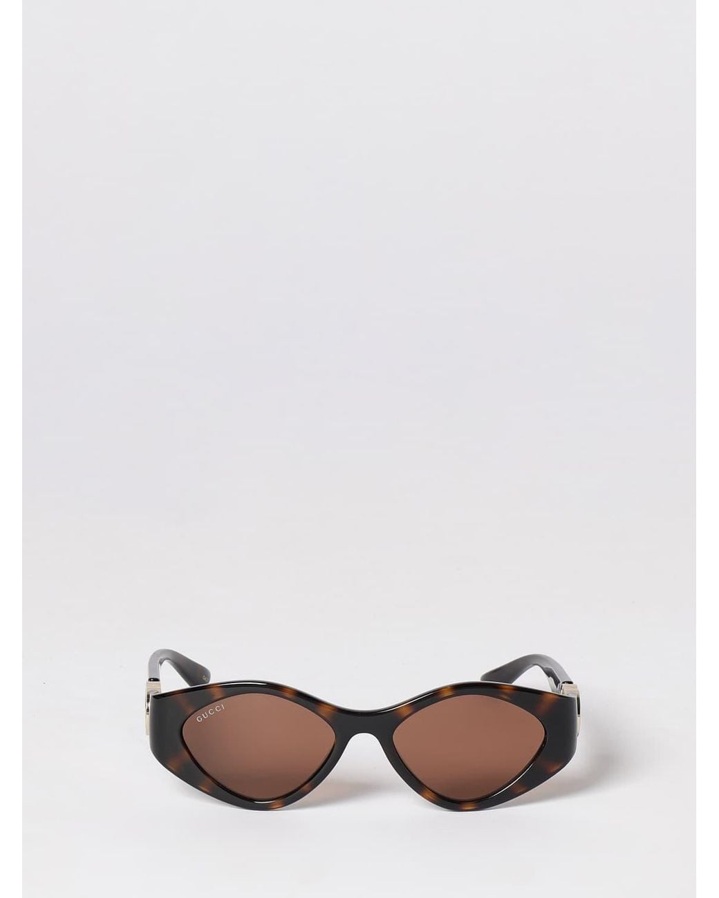 Gucci White Rounded Acetate Sunglasses With Gg Monogram