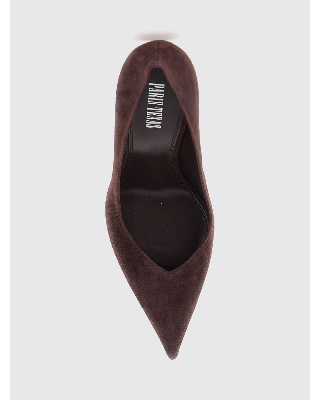 Paris Texas Brown Lidia Suede High Stiletto Heel Court Shoes