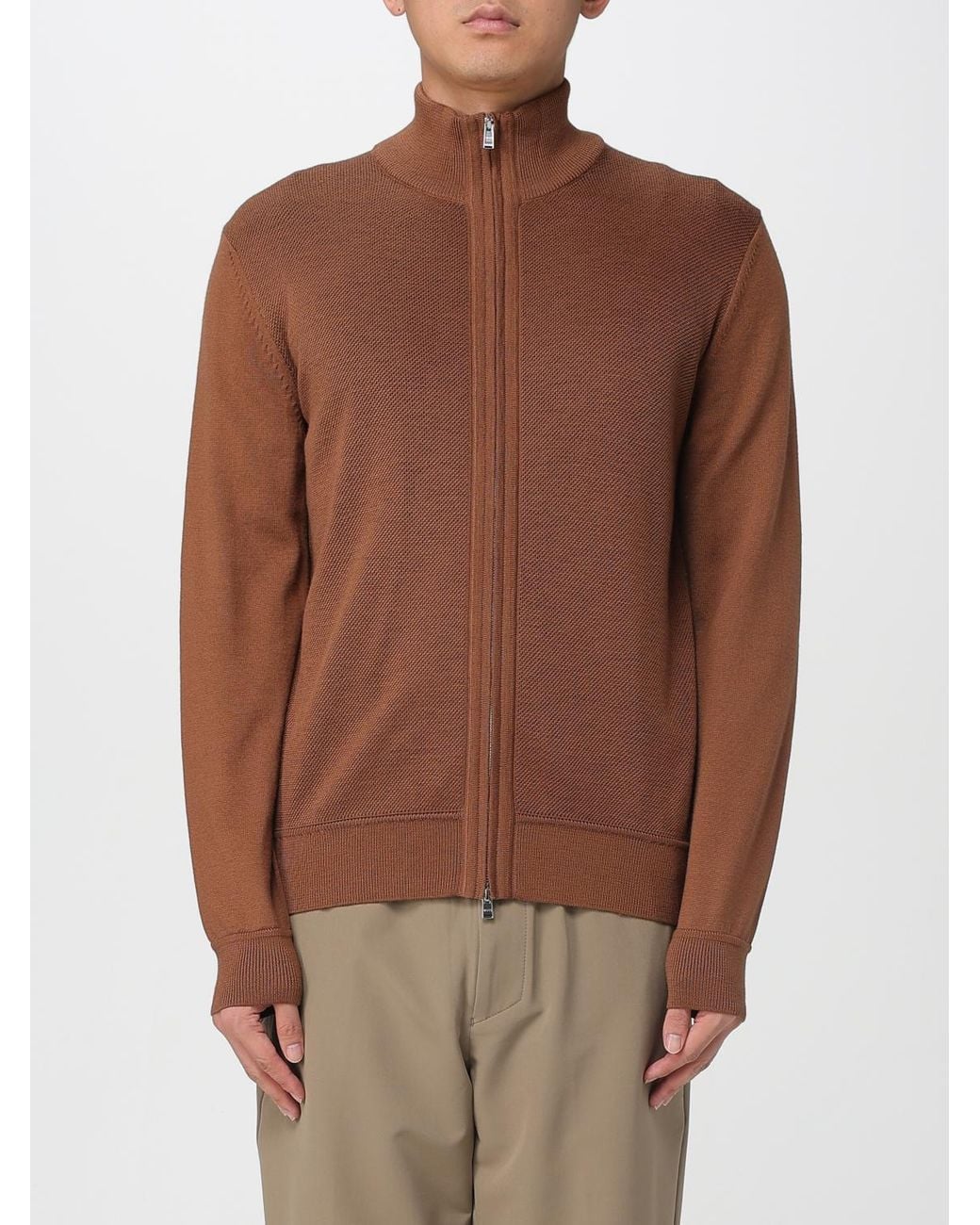 Boss Brown Cardigan for men
