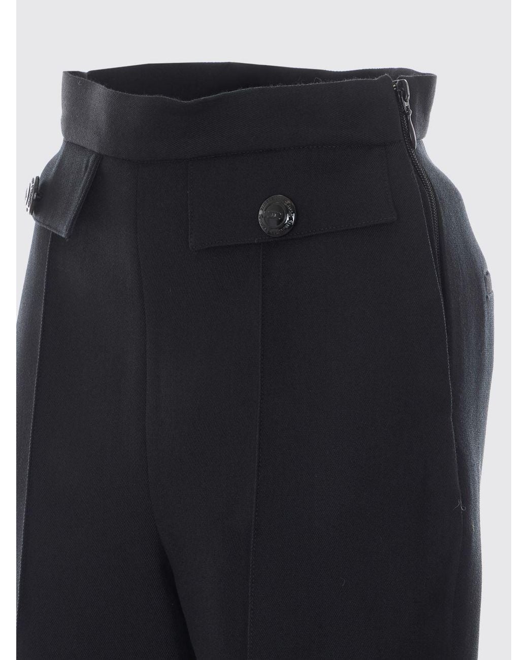Elisabetta Franchi Blue Slim Fit Virgin Wool Blend Skinny Trousers