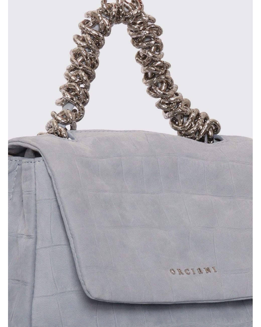 Borsa A Mano di Orciani in Gray