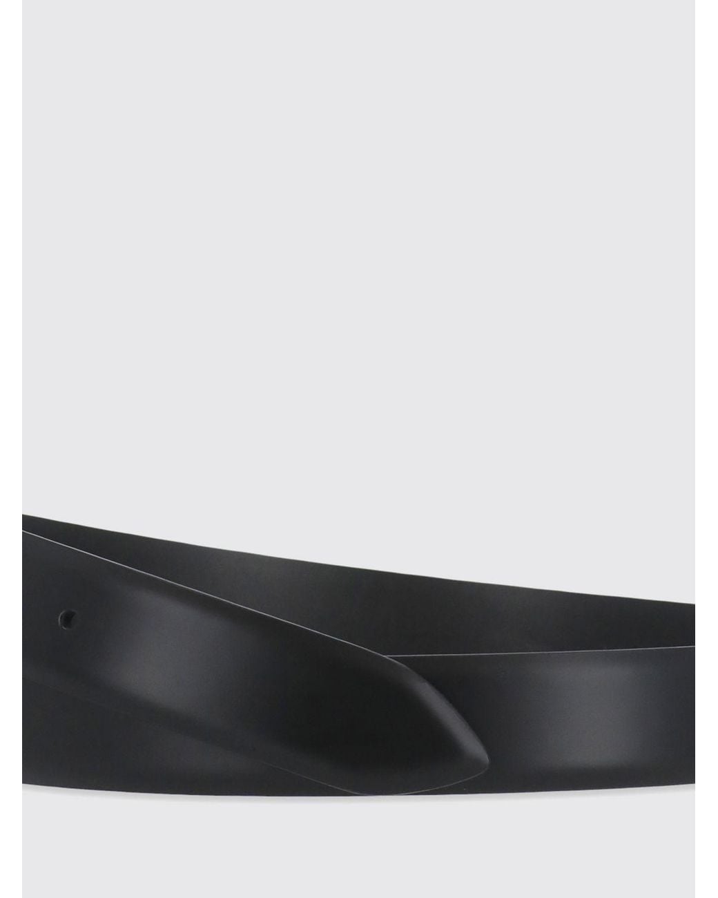 Orciani White Classic Leather Belt With An Adjustable Metal Pin Buckle Closure for men