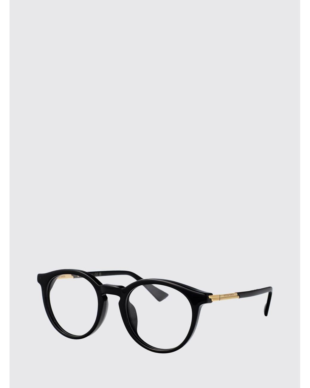 Bottega Veneta Black Acetate Optical Glasses for men