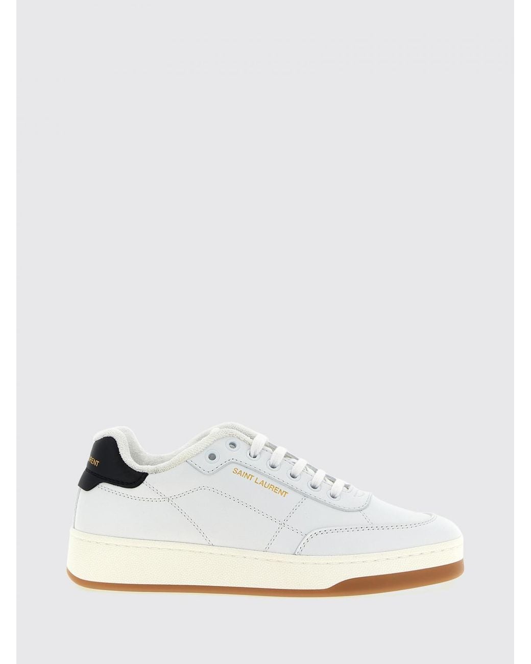Saint Laurent White Sl/61 Bicolor Low-Top Sneakers