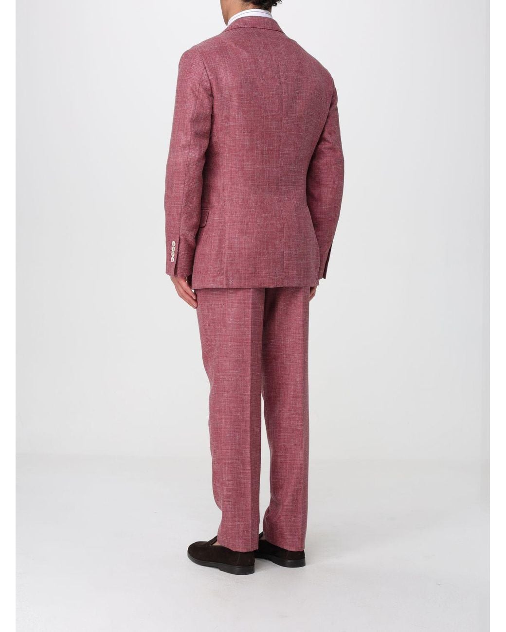 Brunello Cucinelli Red Suit for men
