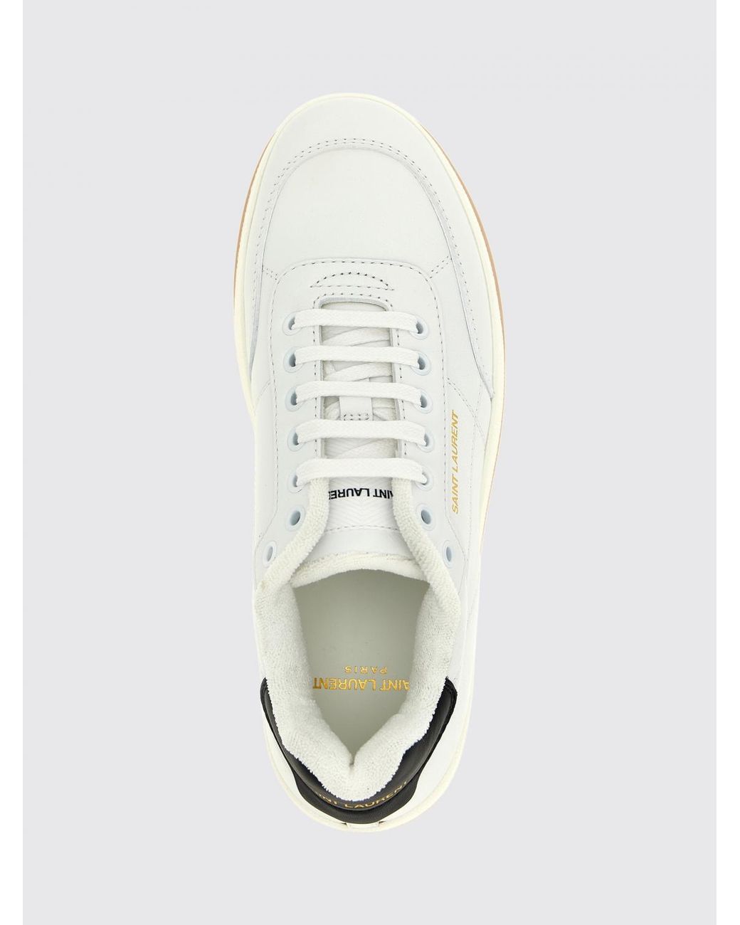 Saint Laurent White Sl/61 Bicolor Low-Top Sneakers