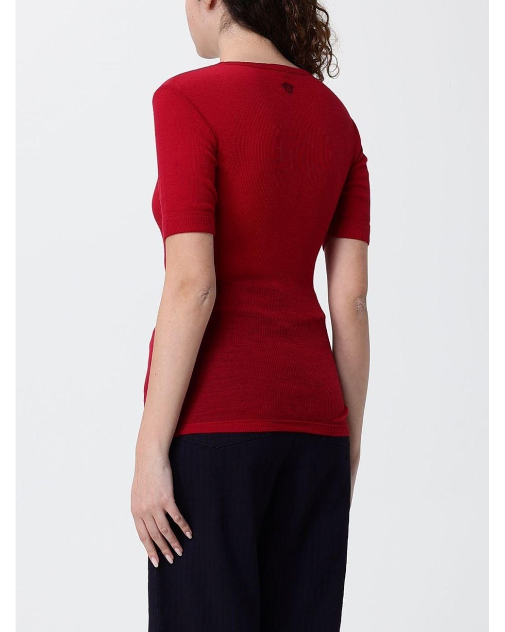 Versace Red Wool Sweater