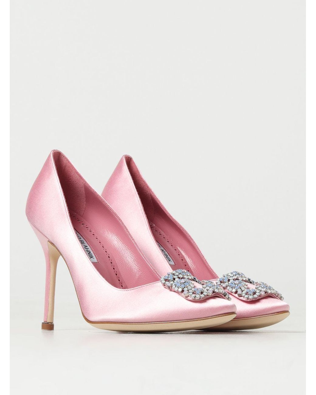 Manolo blahnik store pink heels