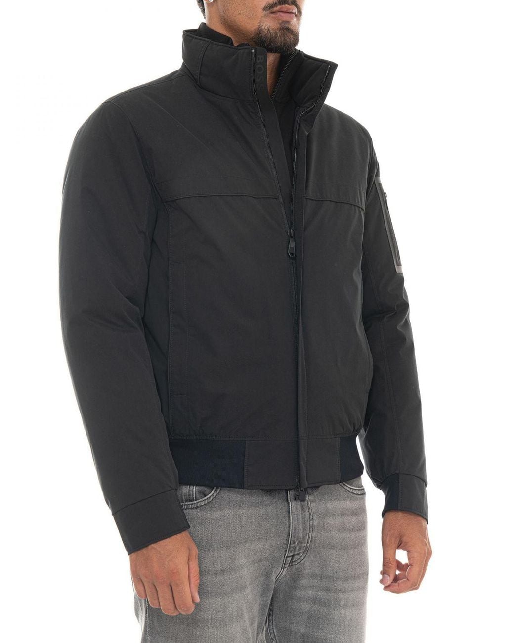 Boss Black Ow-Jadon Padded Bomber Jacket for men