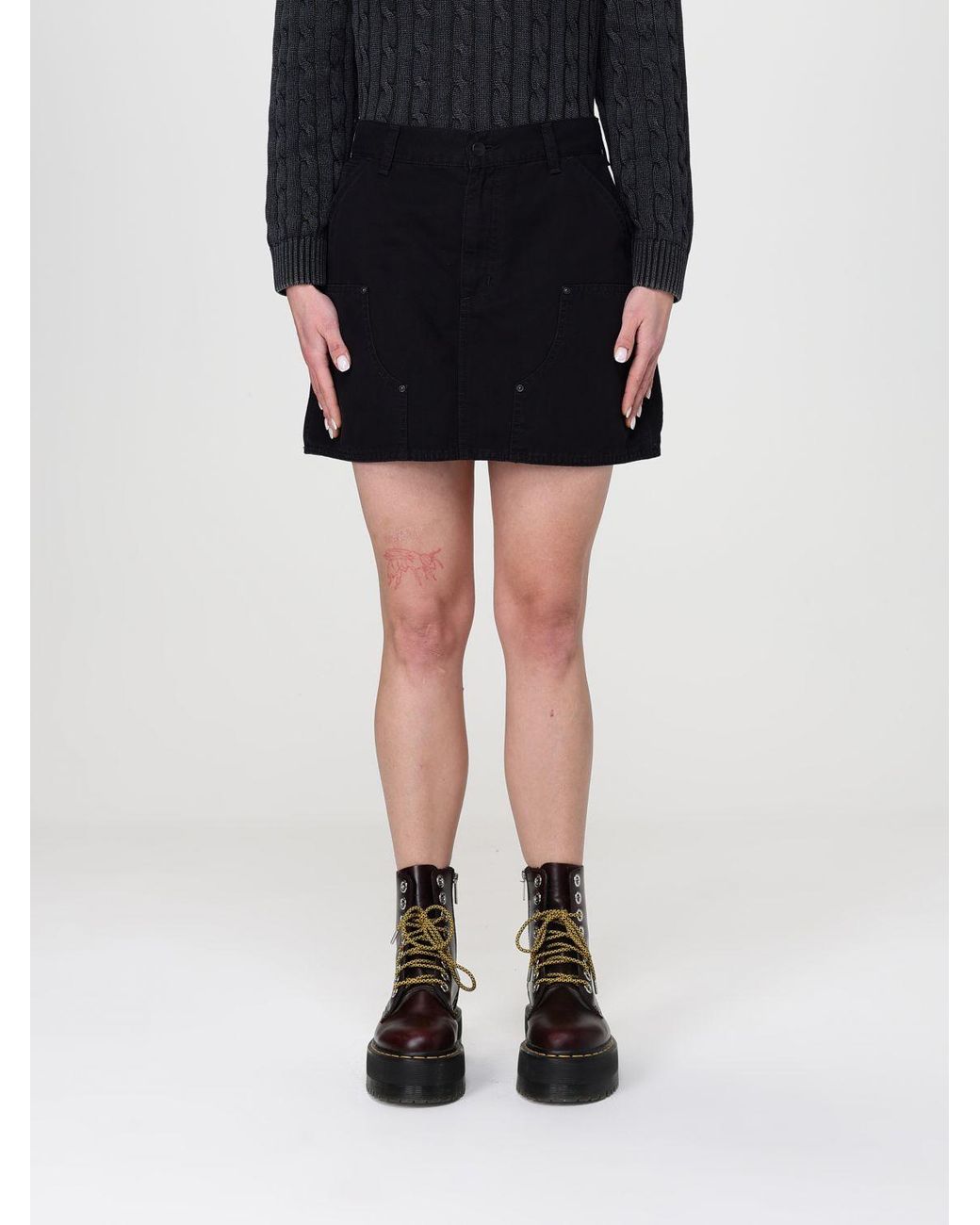 Carhartt Black Denim Mini Skirt