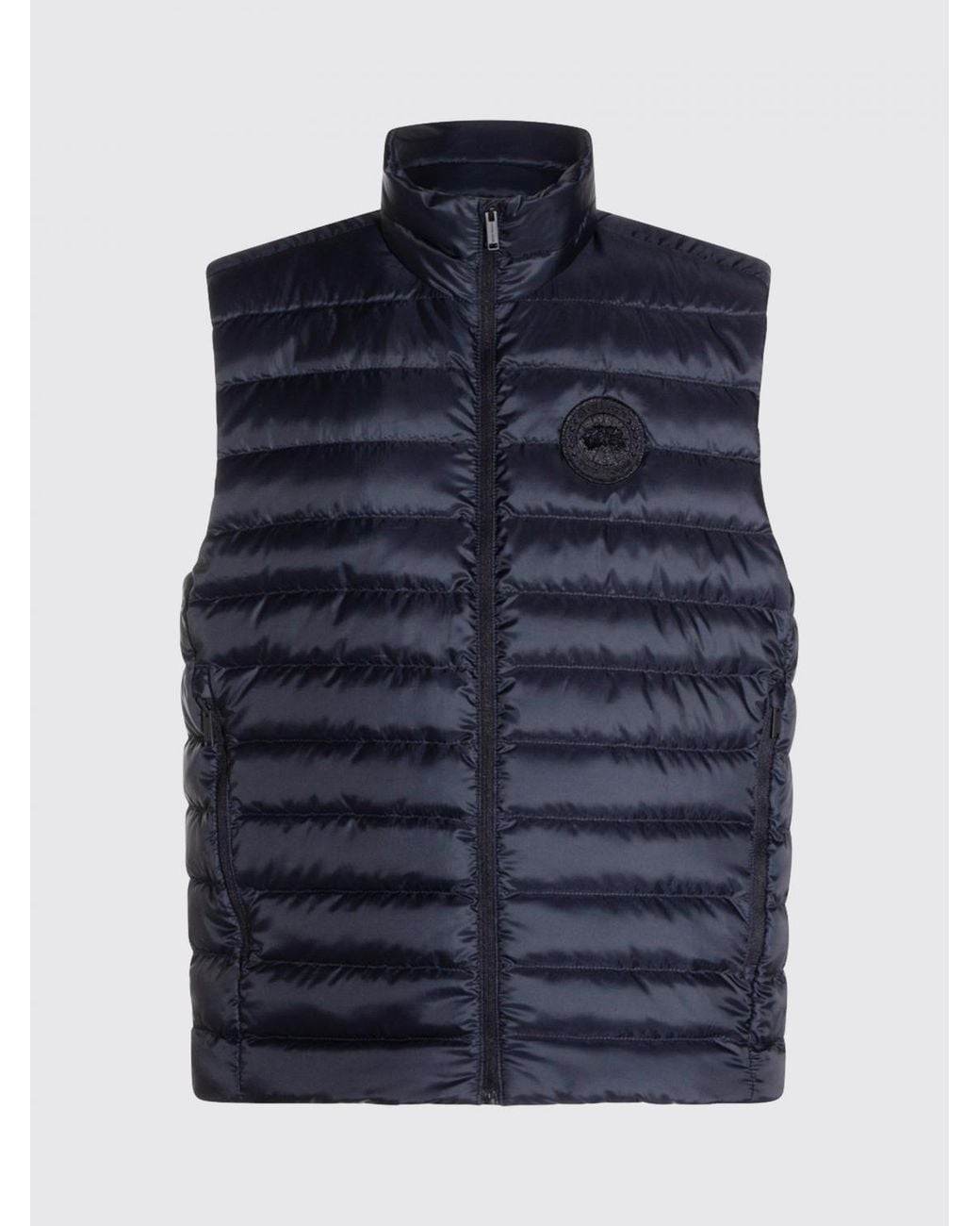 Canada Goose Blue Stratus Quilted Water-Repellent High-Neck Vest for men