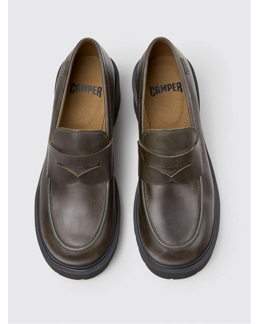 Camper Green Milah Penny Loafers