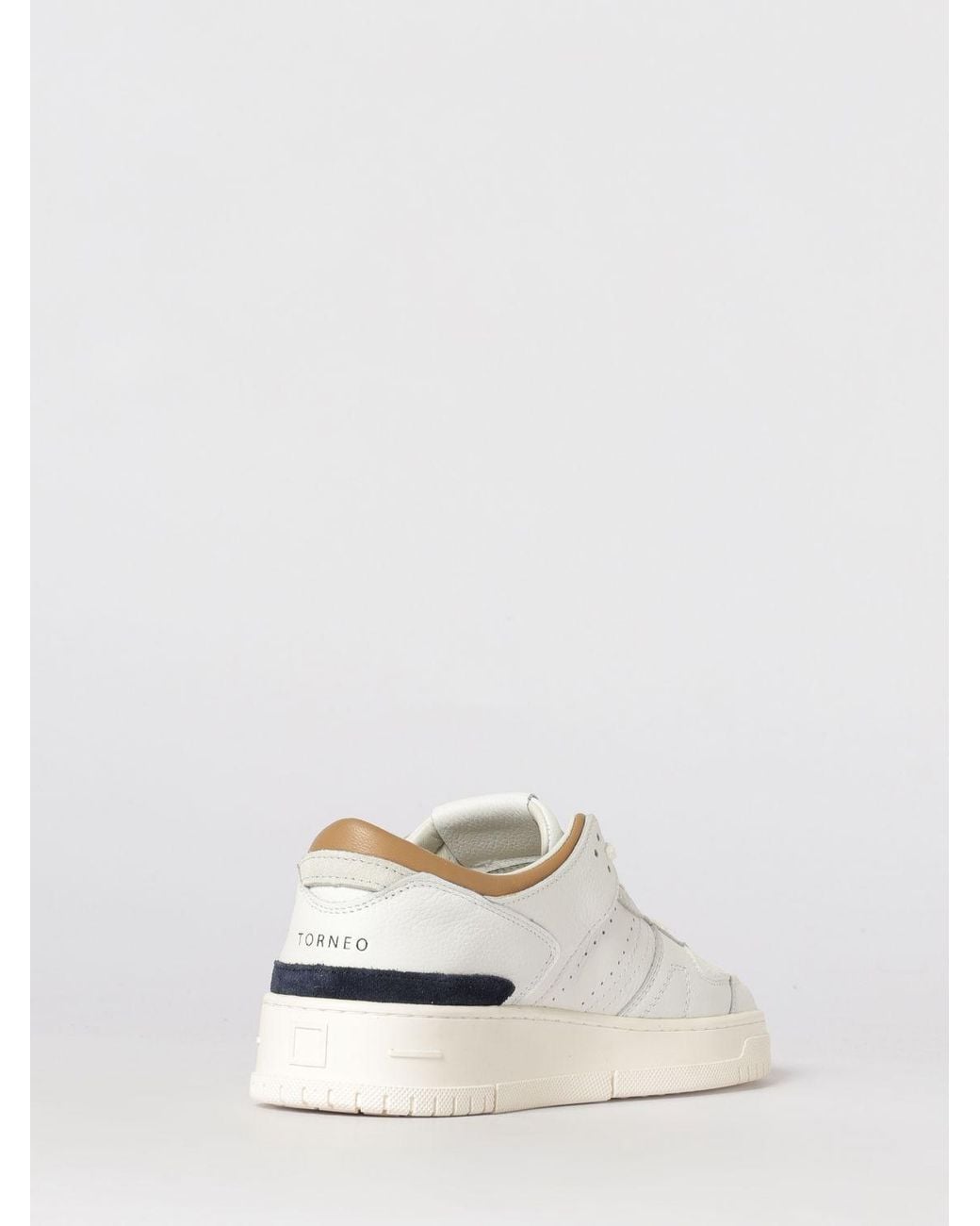 Date White Leather Torneo Sneakers for men