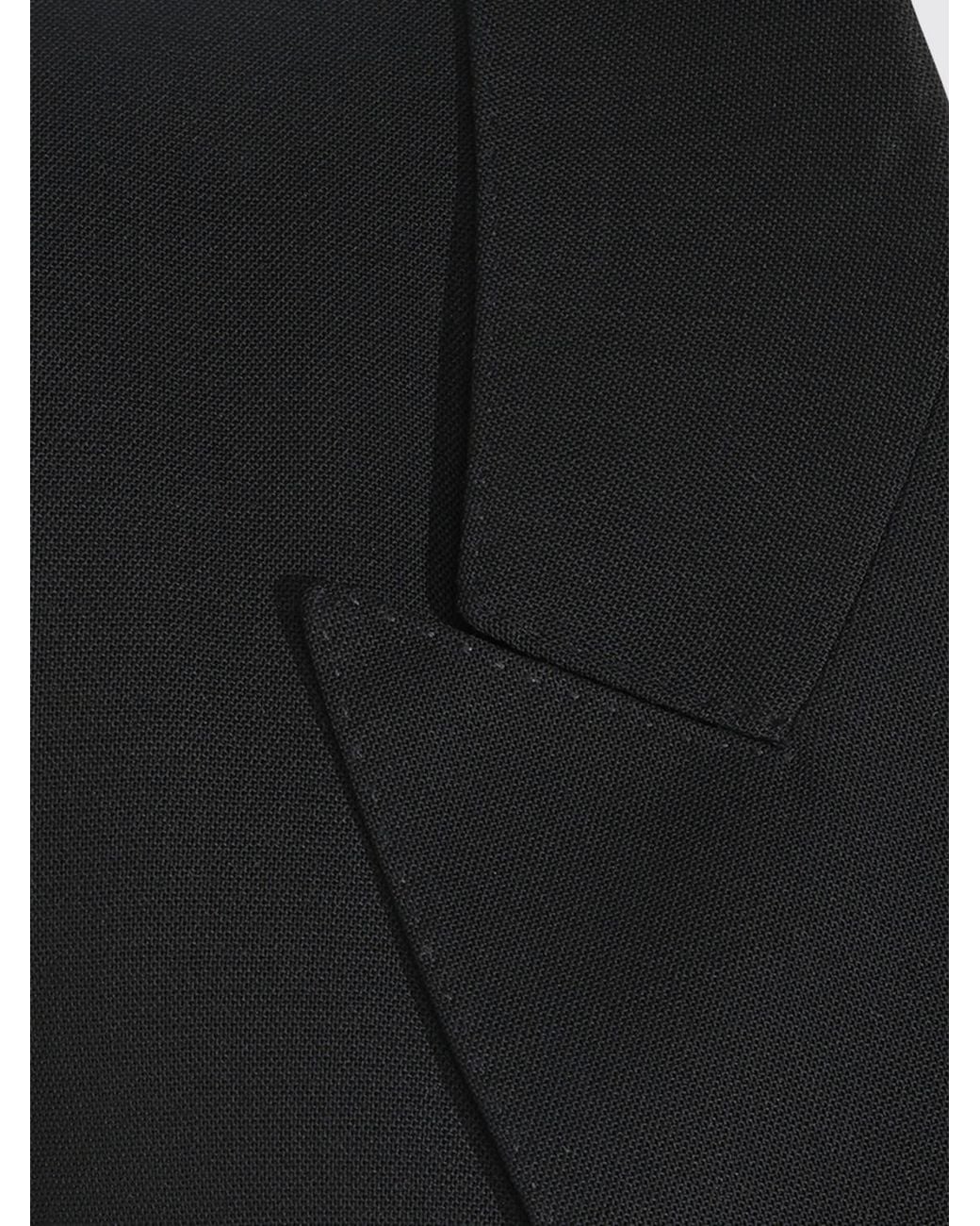 Tom Ford Blue Long Double-Breasted Wool Coat With Peak Lapels