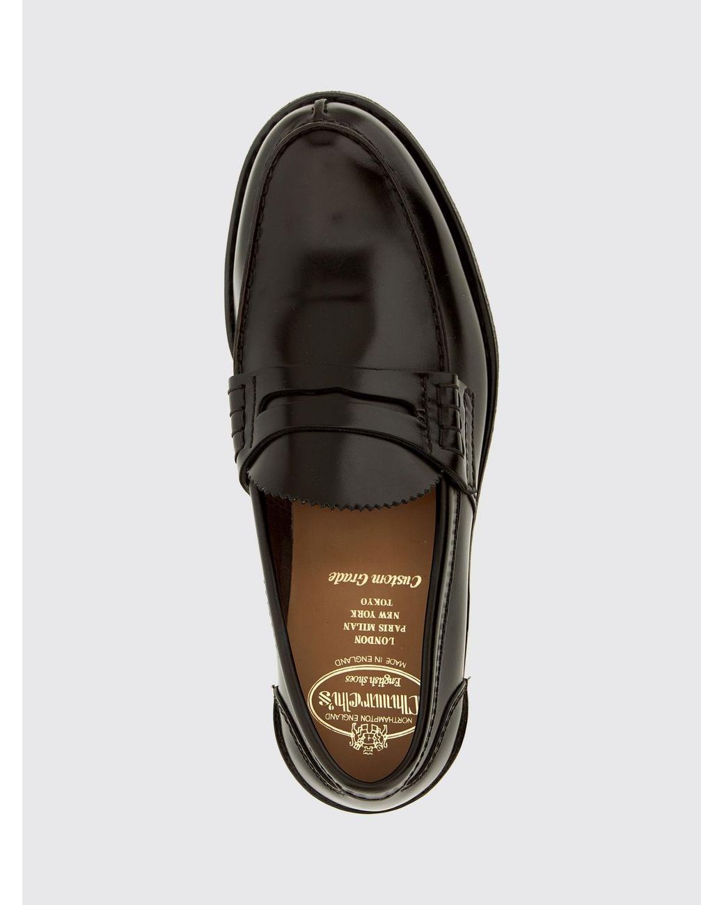 Church's White Pembrey Brushed Leather Penny Loafers With Saddle Strap for men