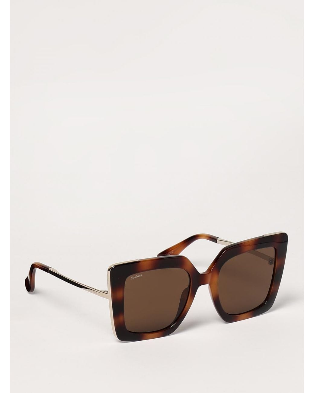 Max Mara Natural Acetate And Metal Sunglasses